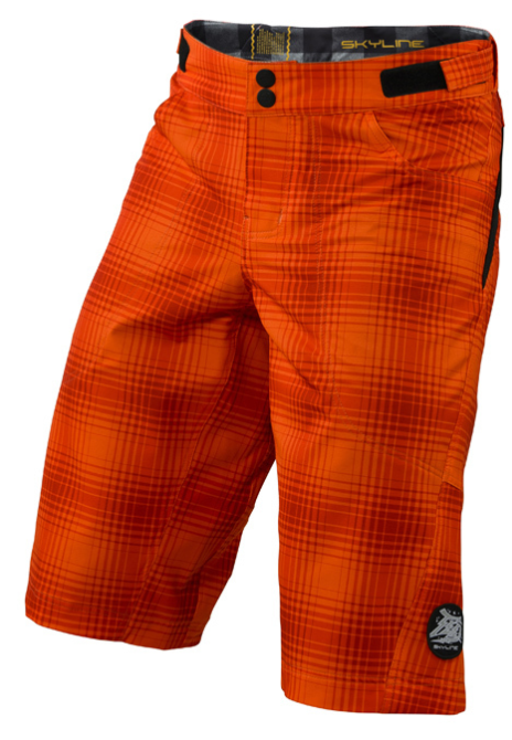 TROY LEE DESIGNS Short SKYLINE Plaid Orange Size 30" (A3116172.30")