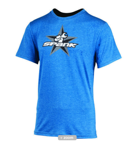 SPANK Hand Made T-Shirt Size L Blue(F99CTSBUL001SPK)