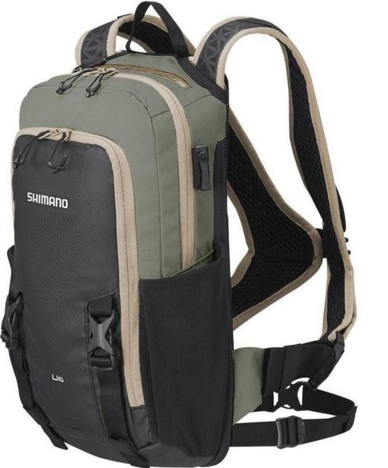 SHIMANO Hydration Backpack UNZEN 6L Khaki with water bag (SHEBGDPMAT206UE1559)