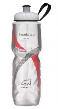 POLAR BOTTLE Insulated - Pattern 24oz (0.7L) - Red/White