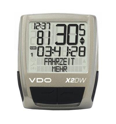 VDO 2015 Cyclo Computer X2 DW - Digital Wireless - Silver (4037438071124)