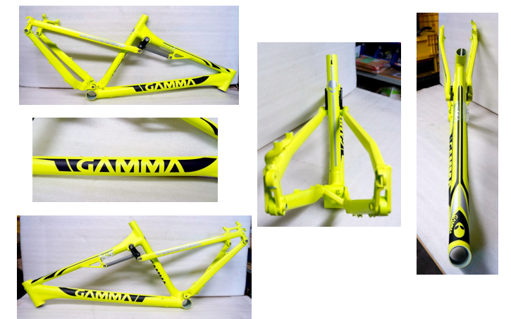 GAMMA Frame Full Suspension 26" Matt Yellow Size XL