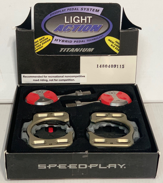 SPEEDPLAY Pair pedals Light Action Titanium Red (11160)