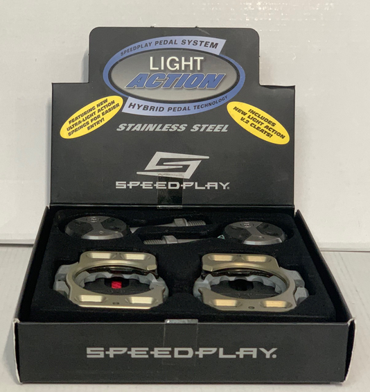 SPEEDPLAY Pair pedals Light Action Stainless Black (11175)