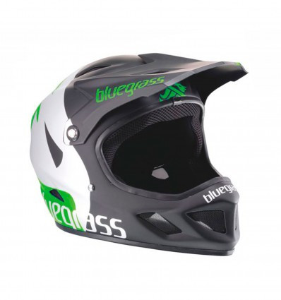 BLUEGRASS Helmet BRAVE FACTORY White/Black/Green Size L (BG3HELG02L0VR)