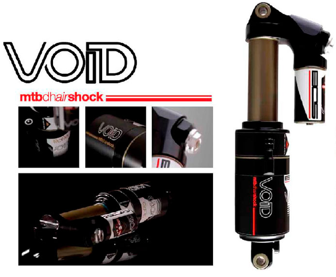 BOS Rear Shock VOID 222mm (ST02) Black (151008-E-003/02)