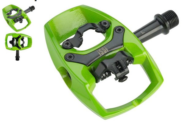 ISSI Pair Pedals Flip II Lime Green (PD2870)