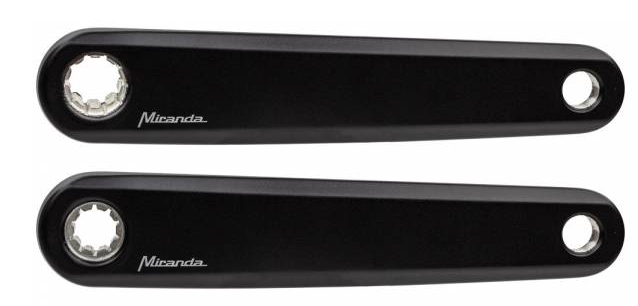 MIRANDA Chainset DELTA 0 ISIS 175mm Black (115.16035)