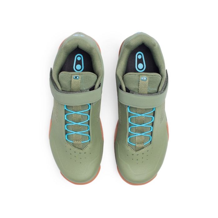 CRANK BROTHERS Shoes MALLET E SPEEDLACE CLIP-IN Green /Blue Size