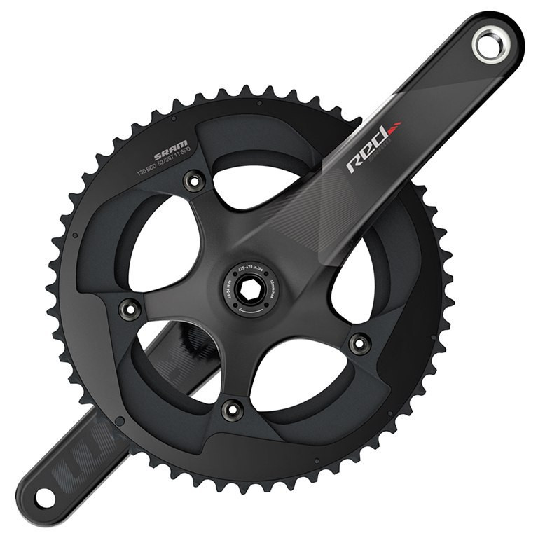SRAM Chainset RED Carbon 52/36 Yaw GXP w/o BB 165mm (00.6118.383.000)