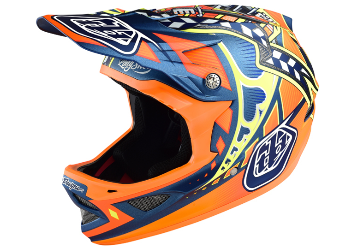 TROY LEE DESIGNS Helmet D3 Longshot Composite Orange Size S (A3117018.S)