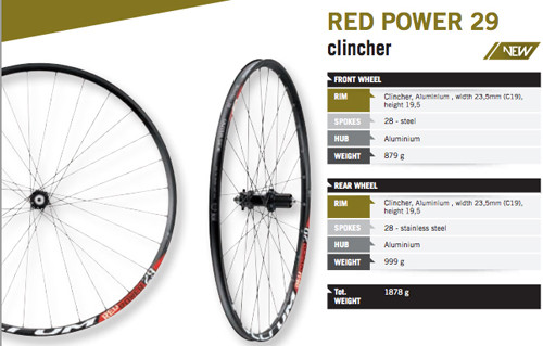 FULCRUM Wheelset RED POWER 29'' Disc 6-bolts (15x110mm / 12x142mm) Black (34207)(RP9I17DFRB52)
