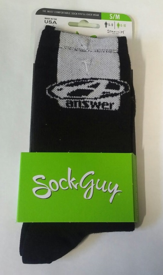 ANSWER Socks G2 6" Black Size S/M (30-21159)