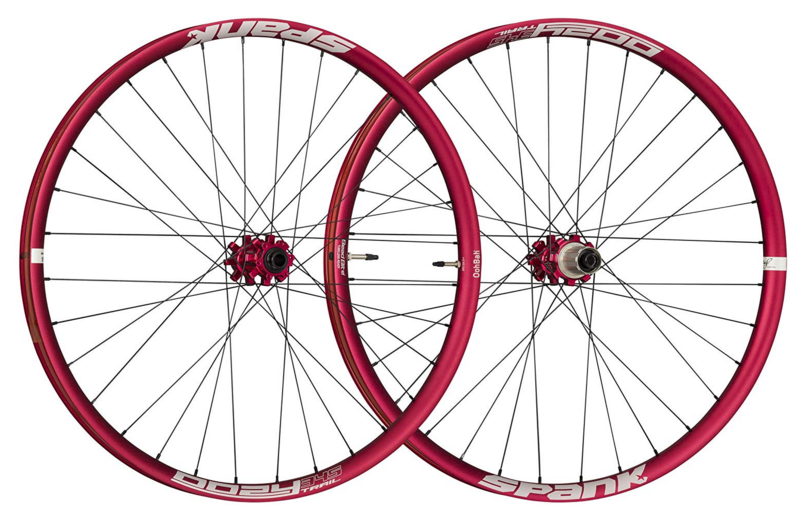 SPANK Wheelset OOZY Trail 345 27.5" Disc 6-bolts (15x100mm / 12x142mm) Red (C08T3412140ASPK)