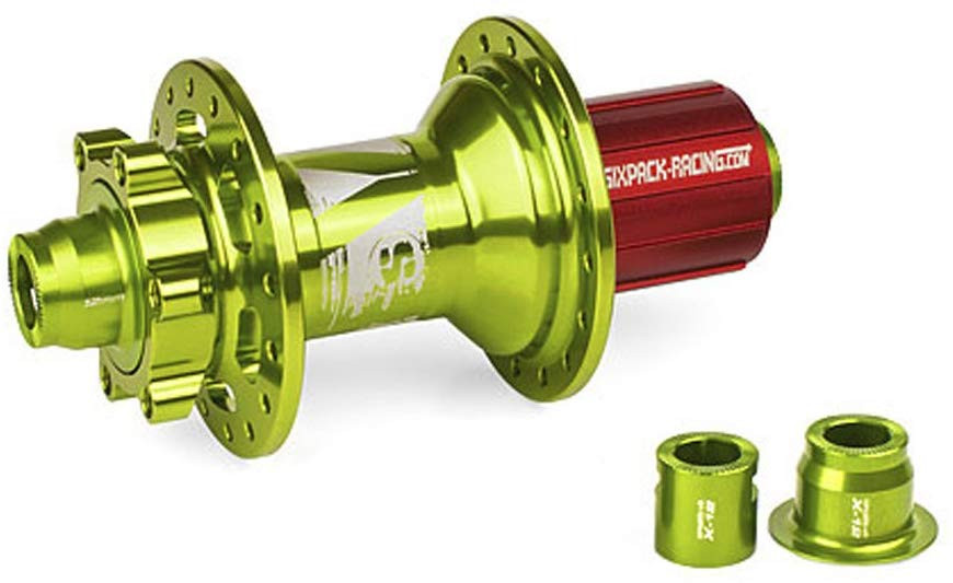 SIXPACK-RACING REAR Hub VICE 12x150mm (2in1) 32H Green (301423)