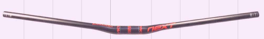 RACEFACE Handlebar NEXT Carbon 31.8x750mm Rise 20mm Matt Black/Red