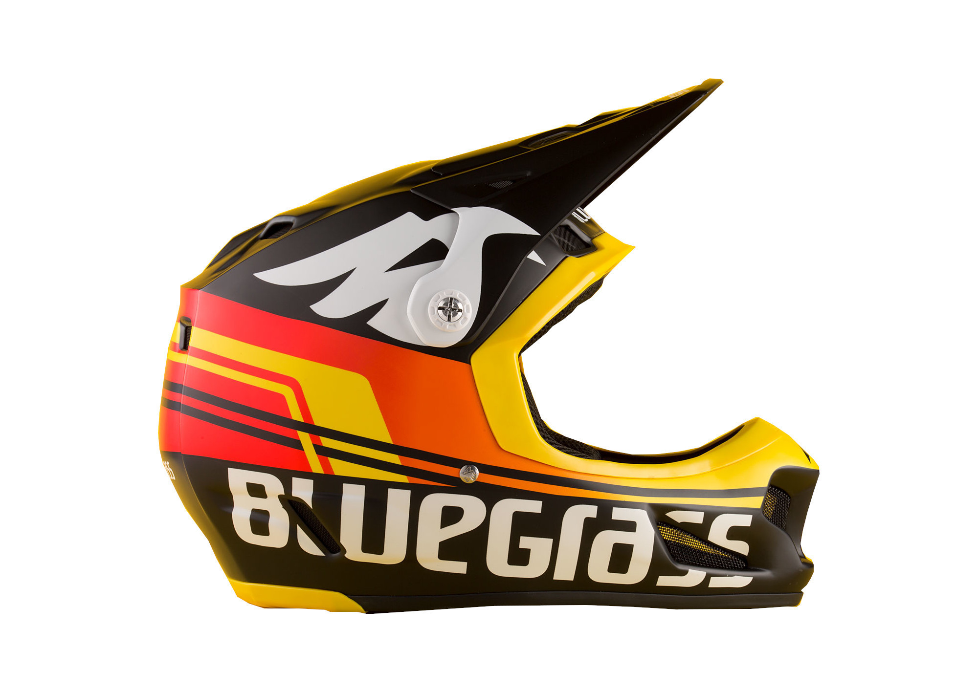 BLUEGRASS Helmet BRAVE Size S  Black Shaded /Red Yellow Matt  (3HELG08S0RB)