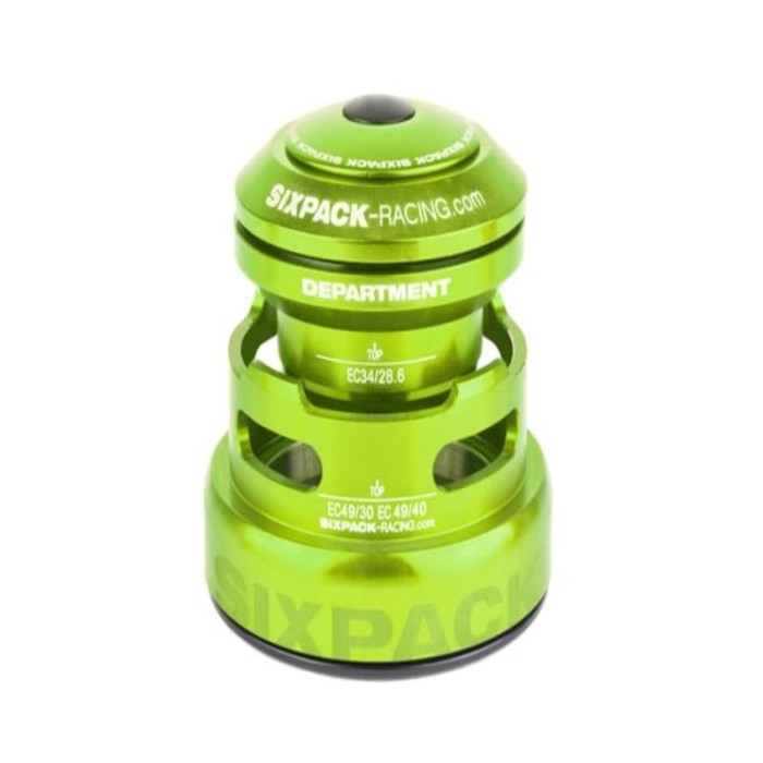 SIXPACK-RACING Headset DEPARTMENT-R Tapered Anod. Green (811433)