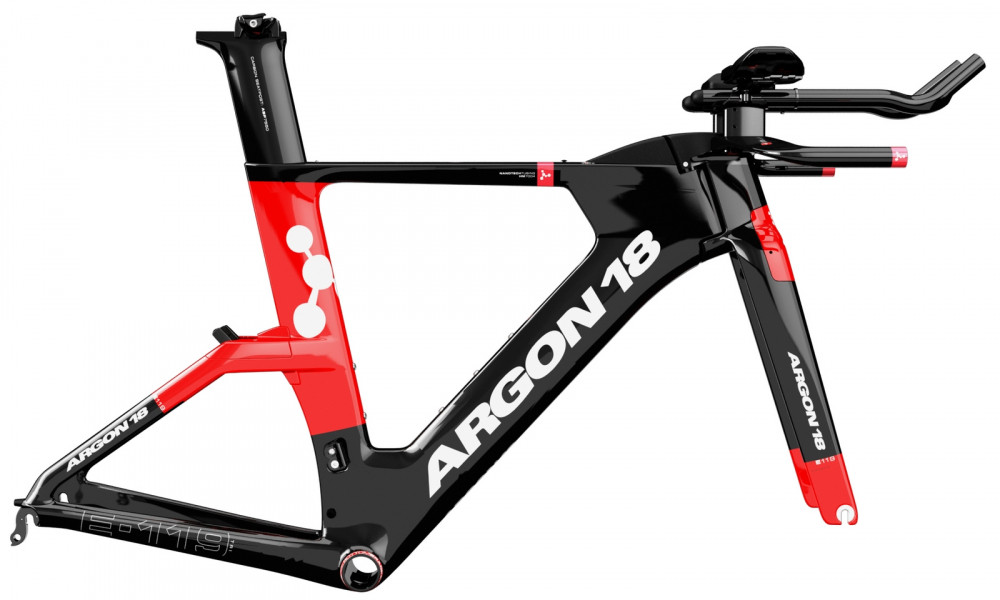 ARGON18 Frameset E-119 TRI Carbon Black /Red Gloss Size XS 