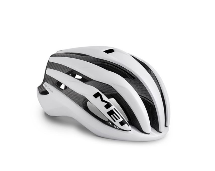 MET Helmet Road TRENTA 3K Carbon Size M White Raw Carbon /Matt (3HM116M0BI1)