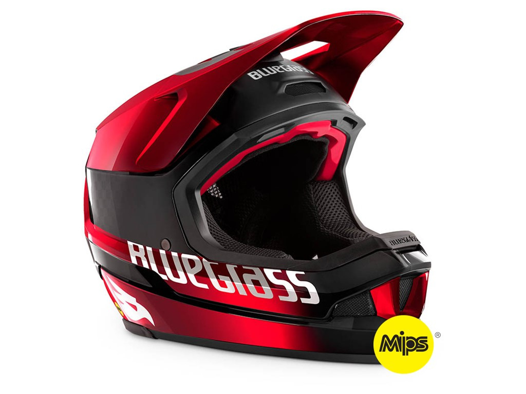 BLUEGRASS Helmet MTB Full face Legit Carbon Red Metallic/Black Size M (3HG010CE00MRO)