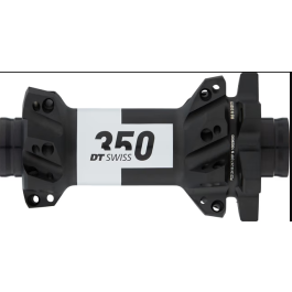 DT SWISS FRONT Hub 350 Disc Straight Pull (15x100mm) Black