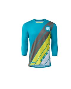 YETI Jersey 3/4 Enduro Turq Stripe Size SM (W23TMSM0091)