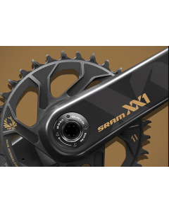 SRAM Chainset XX1 EAGLE 36T PF30 175mm w/o BB Black/Gold