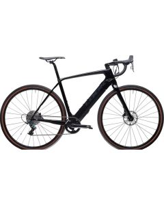 LOOK COMPETE E-BIKE E 765 GRAVEL DISC-RIVAL 1X11- Full Black Reflect Glossy Size XL (00024750)