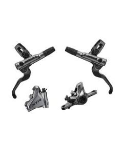  SHIMANO Pair Disc Brakes XTR M9100 BL-M9100/ BR-M9100 2 Pistons 160mm PM (L.900mm/1700mm)w/o disc WO/FIN  (KM9100KLFPRX090/KM9100KRRXRA170) 