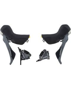 SHIMANO Pair Disc Brake GRX ST-RX810+BR-RX810 FM J-Kit (L.900mm/1600mm) w/o disc Black (0000202057/0000202061)