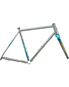 NINER FRAMESET RLT 9 STEEL Forge Grey/Baja Blue  Size 50  (00-101-20-50-25)