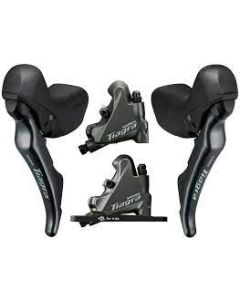 SHIMANO Pair Disc Brake TIAGRA ST-4720 / BR-4770 w/o disc 160mm (L.1000mm/1700mm) Black (K4720DLF6RX100/K4720DRRDRX170)