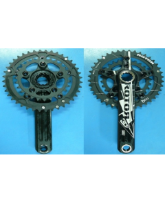 ROTOR Chainset 3DF XC2 40/27T BCD110 170mm w/o BB Black 