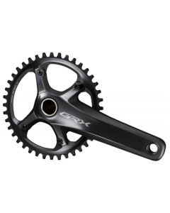  SHIMANO Chainset GRX FC-RX810-1 11sp 42T 172.5mm w/o BB Black (IFCRX8101DXB2)