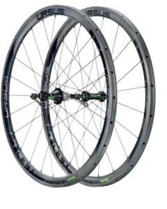 URSUS REAR Wheel MIURA TS37 UD Carbon Tubular- Black