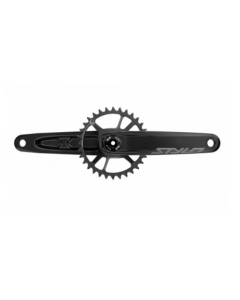 TRUVATIV Chainset STYLO 6K 32T 170mm Powerspline w/o BB Black (00.6118.475.013)
