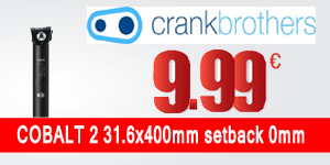 CRANK BROTHERS Seatpost COBALT 2 31.6x400mm setback 0mm Black/Black (CRA-P-COB2-C14-31400) 